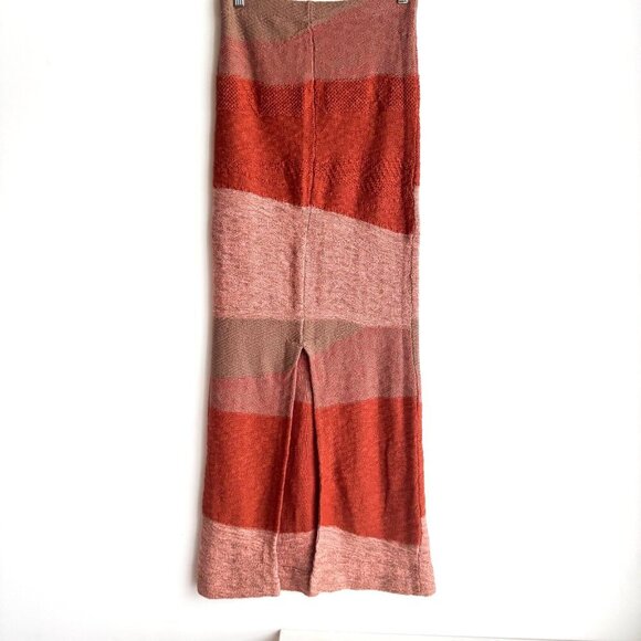 Free People Knit Crochet Patchwork Body con Skirt S - Picture 5 of 8